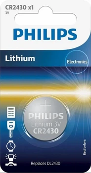 Батарейка Philips CR2430 BLI 1 Lithium