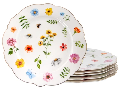 Набор из 6-и фарфоровых тарелок Lefard "Blossom" 21 см (922-083)