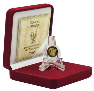Монета Україна 2 гривні 2008 року Знаки зодіаку - Діва Proof (KM # 485)