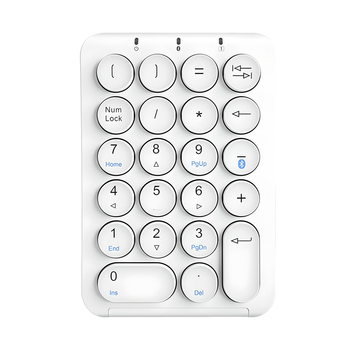 Клавіатура BOW HB159 цифрова бездротова з Bluetooth, біла