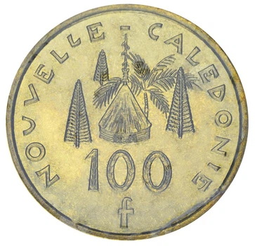 Монета Новая Каледония 100 франков 2016 AU-UNC