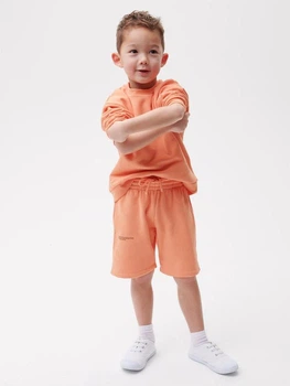 Детские трикотажные длинные шорты Pangaia 104-116 см (5-6Y) оранжевый