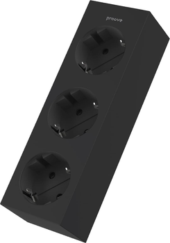 Сетевой фильтр Proove Magnet Strip 3 розетки 1.6 м Black (622360001)