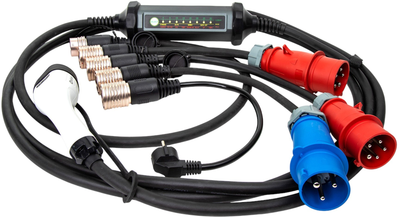 Kabel do ładowania samochodów elektrycznych Platinet Portable charger with 4 adapters 22 kW 5 m (EV_PC060)