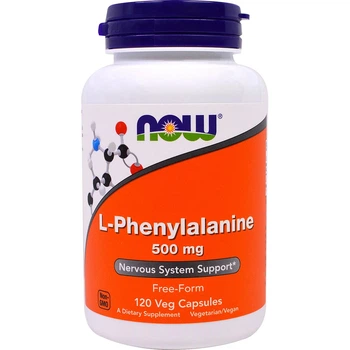 Амінокислоти Now Foods L-Фенілаланін L-Phenylalanine 500 мг 120 капсул