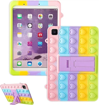 Чохол SoftGel Kids дитячий pop-it для Samsung Galaxy Tab A 10.1 2019 T515 T510 Веселка