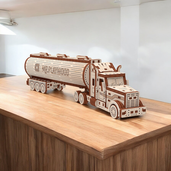 Конструктор Mr. Playwood Креативный Бензовоз деревянная 3D модель