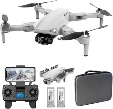 Квадрокоптер професійний LYZRC L900 Pro SE з камерою сірий дрон з 4K HD, GPS, BК двиг. до 1200, 56 хв. + акумулятор