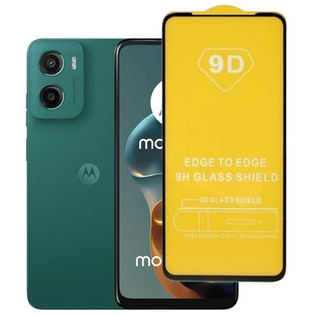 Защитное стекло TDG 9D для Motorola G05 полная проклейка черный