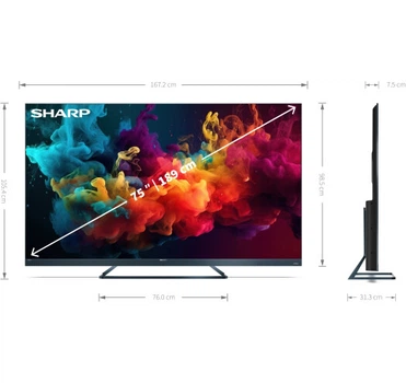 Телевізор Sharp 4T-C75FQ5EM2AG