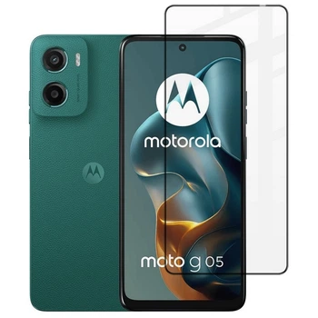 Защитное стекло Fiji Premium для Motorola G05 полная проклейка Anti-Static черный