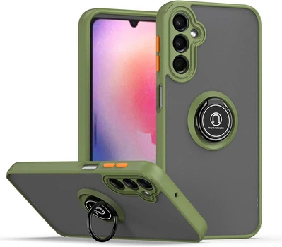Чохол Fiji Colorframe для Samsung Galaxy M14 (M146) матовий бампер з кільцем підставкою Khaki