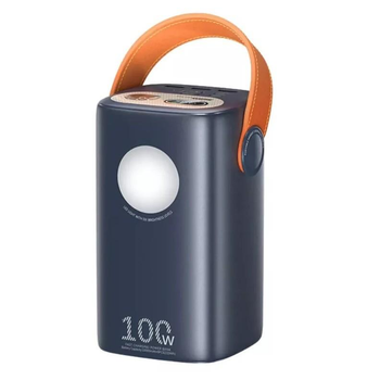Потужний повербанк 60000mAh 100W Remax RPP-100 Gutitan 2xType-C/3xUSB з ліхтарем темно-синій