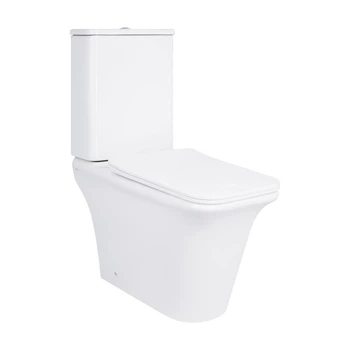 Унітаз-компакт Qtap Kalao безобідковий з сідінням Soft-close QT08221213AW
