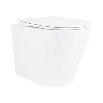 Унітаз підлоговий Qtap Swan безобідковий з сідінням Soft-close QT16223178W