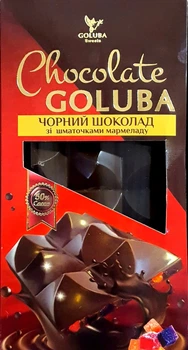 Чёрный шоколад с мармеладом Goluba Sweets 85 г