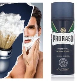 Піна для гоління Proraso Blue, з Екстрактом Алое та вітаміном Е 400 мл
