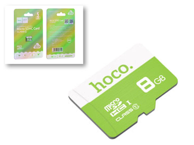 Карта памяти Hoco TF Micro SDXC 8Гб высокая скорость водонепроницаемая