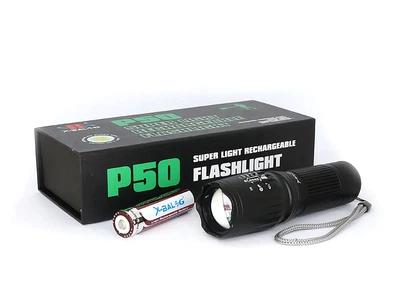 Фонарь полицейский X-BALOG 1x18650 BL-200-P50 анодированный алюминий 1200 lumen
