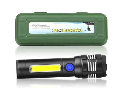 Ліхтар поліцейський Bailong BL-F981 світлодіодний анодований алюміній USB зарядка