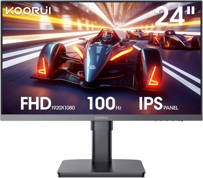 Монітор 24" KOORUI 24N6 Full HD IPS 100 Гц Б/В