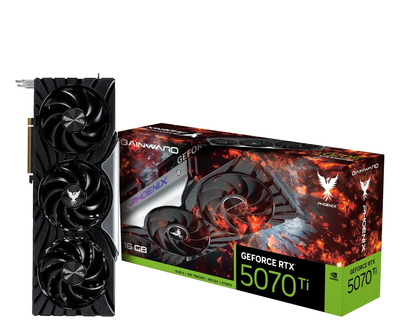 Видеокарта Gainward GeForce RTX 5070 Ti Phoenix V1 16GB GDDR7 DLSS4 (NE7507T019T2-GB2031C) EU