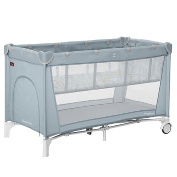 Детская кровать-манеж Piccolo+ Carrello CRL-18102 Ash Grey, со вторым дном
