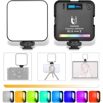 Студийный видеосвет Veron LED RGB W-S6 RGB 6W Black