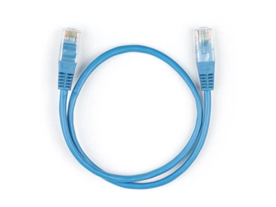 Патч-корд Vinga UTP Cat.5e 0.5m Blue (VCPPCC0.5B)