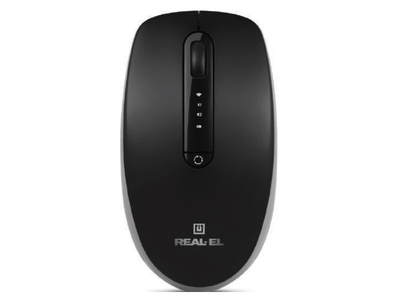 Миша REAL-EL RM-455 W Black (EL123200047)