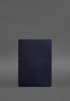 Блокнот софт-бук из кожи синий(BB_30003921)