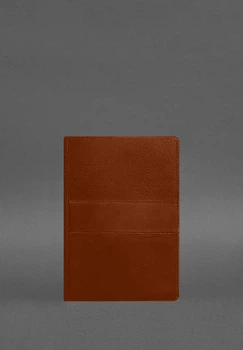 Кожаный блокнот А5 (софт-бук) 9.3 светло-коричневый Краст (A-028013)