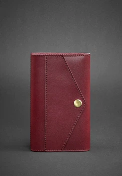 Кожаный блокнот (Софт-бук) 2.0 бордовый (A-026390)