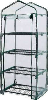 Szklarnia NEO Tools folia PVC konstrukcja metalowa 69x49x160 cm 15-901 Zielony (5907558485417)  