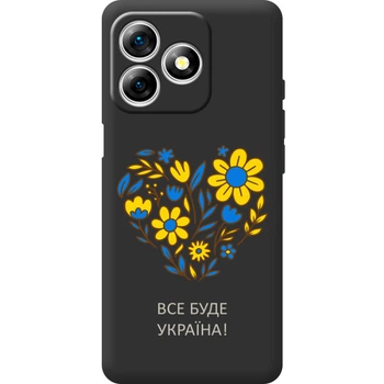 Силиконовый Черный Чехол с Картинкой для Ulefone Note 18 Pro Принт (Патриотический) (65171-ysb008)