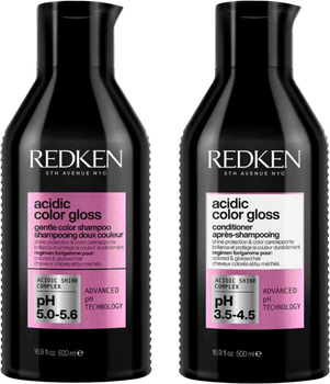 Набір по догляду за волоссям Redken Acidic Color Gloss Шампунь 500 мл + Кондиціонер 500 мл (8433726347074)