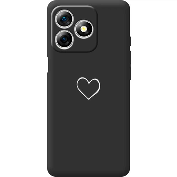 Силиконовый Черный Чехол с Картинкой для Ulefone Note 18 Pro Принт (Сердце) (65171-ysb82)