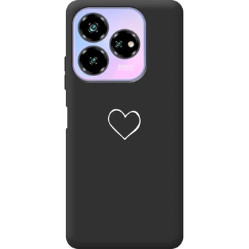 Силіконовий Чорний Чохол з Картинкою для ZTE Nubia V60 Design Принт (Серце) (58282-ysb82)