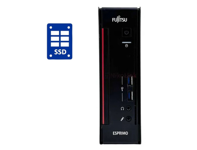 Неттоп Б-класс Fujitsu Esprimo Q556 USFF / Intel Core i3-6100T (2 (4) ядра по 3.2 GHz) / 32 GB DDR4 / 1000 GB SSD / Intel HD Graphics 530 б/у
