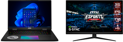Ноутбук MSI Titan 18 HX Dragon Edition Norse Myth A2XWJG (A2XWJG-446UA) Core Black + Монитор 31.5" MSI G321Q (комплект)