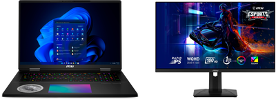 Ноутбук MSI Titan 18 HX Dragon Edition Norse Myth A2XWJG (A2XWJG-446UA) Core Black + Монитор 27" MSI MAG 274QRF-QD E2 (комплект)