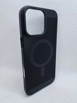Пластиковый чехол Termo Case Magsafe для Apple iPhone 16 Pro Max Черный