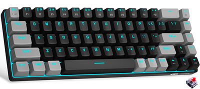 Клавіатура механічна MageGee MK-BOX/MX Red/Type-C/Ice Blue