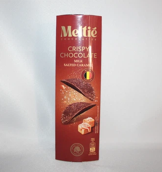 Чіпси з молочного шоколаду з солоною карамеллю Meltie Crispy Chocolate Milk salted Caramel, 125 г