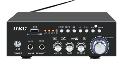 Усилитель AMP 688 BT мощный звук bluetooth 100 Вт черный