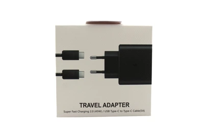 Адаптер USB с кабелем USB-Type C 45W Black Edition универсальный 220в 45w