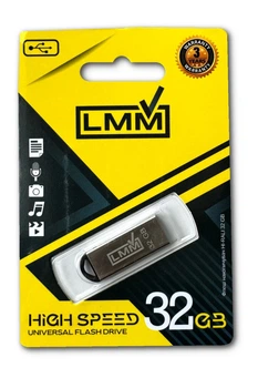 Флешка USB 32GB LMM Fit железный корпус влагозащищенный корпус скорость до 480 Мбіт/с