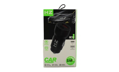 Адаптер в прикуриватель Type C и USB HC12 черный 12 В 24 В