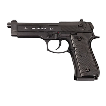 Пневматичний пістолет Borner 92 Blowback (Beretta 92, метал)
