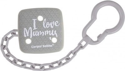 Цепочка к пустышке Canpol Babies I Love Mummy (с 0 месяцев), 1 шт